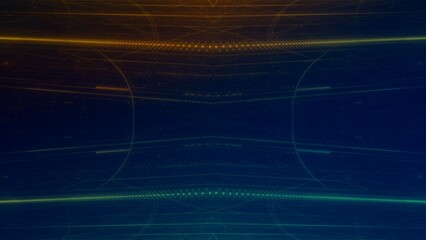 gelb grün leuchtende Lichtpunkte, digitaler Datentransfer, KI, AI, Internet, Energie, Datenfluss, Verbindung,  Technologie, Wissenschaft, Forschung, Algorithmus, Hintergrund, Zentrum, Mitte