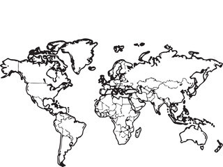 world map vector illustration