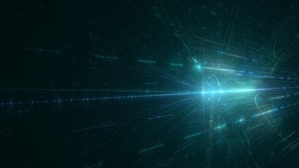 türkis leuchtende rautenförmige Lichtpunkte, digitaler Datentransfer, KI, AI, Internet, Energie, Datenfluss, Technologie, Wissenschaft, Forschung, Austausch, Algorithmus, Hintergrund, Zentrum, Mitte