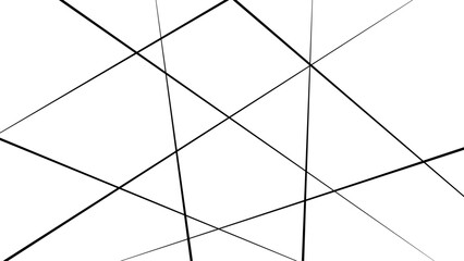 Abstract geometric pattern. Outline monochrome texture. Abstract grey and silver random chaotic liens with many squares and triangles shape background.