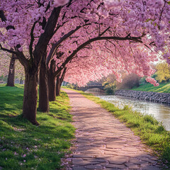 春の贈り物、桜の小径