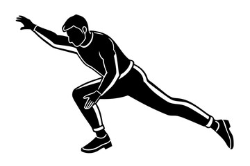 Parkour Silhouette vector illustration