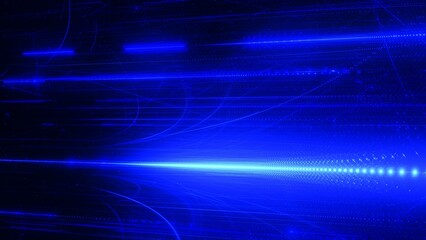 Digitaler Datenstrom - schnelles Internet, Energie, Forschung, Wissenschaft, Industrie, Innovation, Technologie, Computer, Netzwerk, Kommunikation, künstliche Intelligenz, Digitalisierung, blau