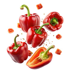 red and yellow peppers