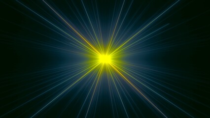 heller Stern, Licht, Energie, neu, Internet, Geschwindigkeit, Technologischer Wandel, Wissensaustausch, Idee, Branchenentwicklung, Industrie, Technologie, Innovation, Zentrum, gr&uuml;n, blau, gelb