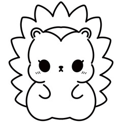 Animals outlines for coloring books 