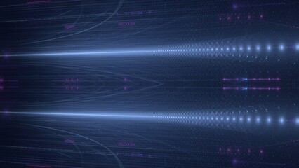 Digitaler Datenstrom - schnelles Internet, Energie, Forschung, Wissenschaft, Industrie, Innovation, Technologie, Computer, Netzwerk, Kommunikation, k&uuml;nstliche Intelligenz, Digitalisierung, blau