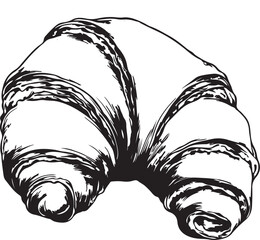 vector of a croissant bread