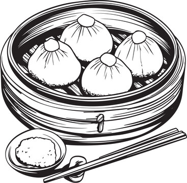 vector illustration of an dimsum