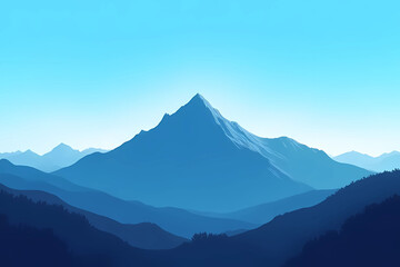 Naklejka premium mountains in the mountains