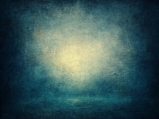 Obraz premium Ethereal blue and gold abstract background with soft lighting, ideal for creative projects