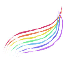 abstract wave rainbow