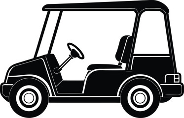 Golf Cart Silhouette vehicle Illustration