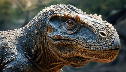 Fototapeta premium Dinosaur Skin Close-up - Brachiosaurus Texture Detail