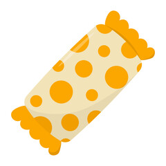 Halloween Sweet Candy. Vector Illustration in Flat Cartoon Design.