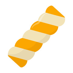 Halloween Sweet Candy. Vector Illustration in Flat Cartoon Design.