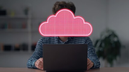 Cloud Computing Architecture concept. Cloud Based E Commerce Infrastructure and Applications for Seamless Retail Experiences