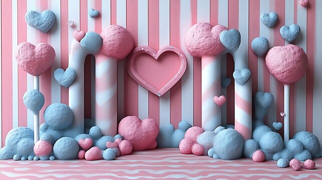 Sweetheart Candyland backdrop
