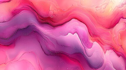 Vibrant Abstract Fluid Art