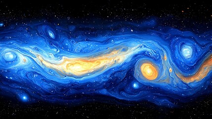 Cosmic Liquid Galaxy