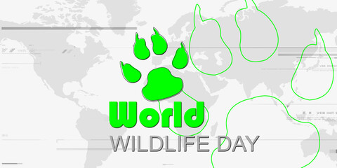  A captivating and vibrant image representing World Wildlife Day, celebrated globally on March 3rd to raise awareness about wildlife conservation and biodiversity