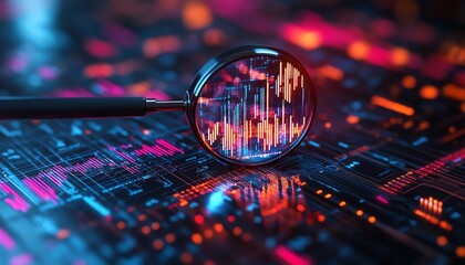 Digital data analysis illustration