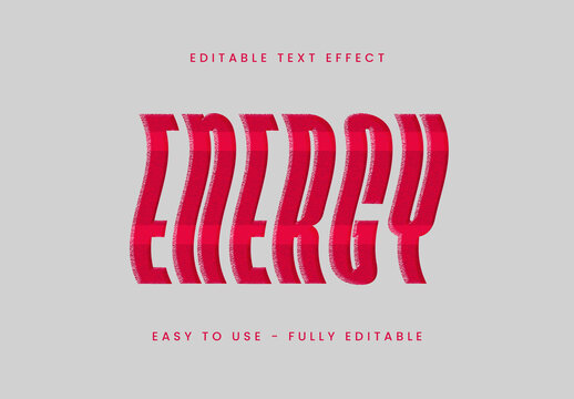 Red Wave Dynamic Abstract Modern Flowing Text Effect