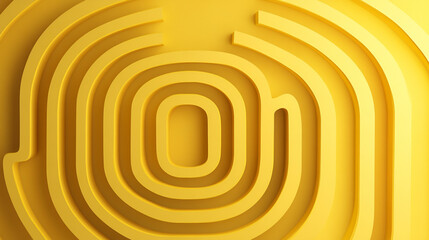 Obraz premium Abstract fingerprint graphic design in yellow.