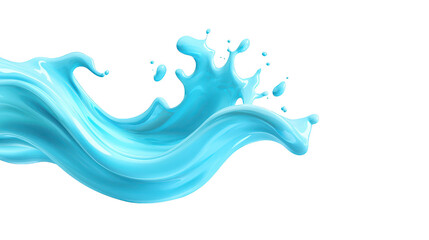 Mesmerizing blue liquid splash on dark background, a stunning visual for modern designs
