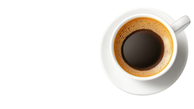 Steaming cup of coffee on a dark background, captivating image for coffee lovers