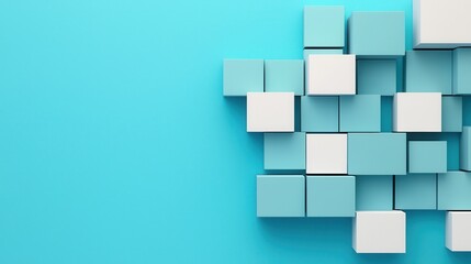 Obraz premium Data Staging concept. Captivating Abstract Cube Patterns in Minimalist Composition