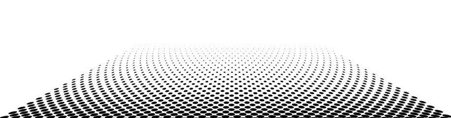 Black dots halftone vector background element.