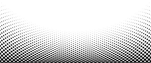 Black dots halftone vector background element.