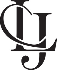 JL, LJ , J , L , Abstract Letters Logo Monogram