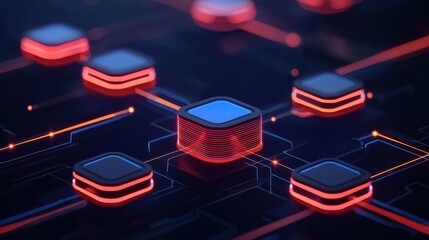 ETL concept. Futuristic Abstract Digital Interface for ETL Data Visualization and Analytics