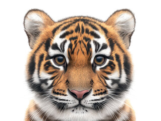 Fototapeta premium Closeup of a majestic tiger face, stripes, intense gaze and untamed beauty