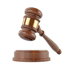 This image depicts a wooden gavel often associated with legal proceedings and judicial processes, ready to be used.