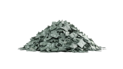 Crumpled paper on black background, a visual representation of ideas, mistakes and creative process