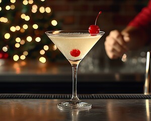 Festive Martini Cocktail Bar Christmas