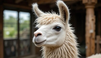 Obraz premium close up of a llama