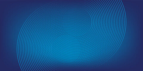 Fototapeta premium Bright blue dynamic abstract vector background with diagonal lines. 3d cover of business presentation banner for sale event night party. Fast moving soft circle wave line stripe decoration