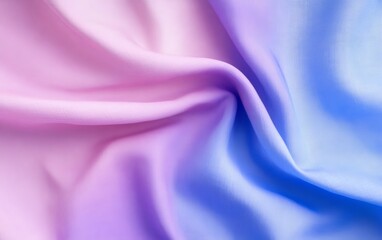 Obraz premium Pastel fabric folds, ombre effect, close-up view