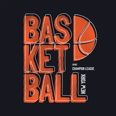 Basketball graphic design typography for print t shirt