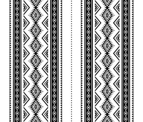 Geometric ethnic oriental seamless pattern traditional Design for background,carpet,wallpaper.clothing,wrapping,Batik fabric,Vector illustration.embroidery style, sadu
