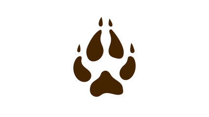 Fox Paw icon vector illustration
