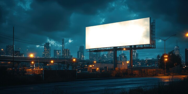 Bathed in vibrant glow, towering skyscrapers pierce a starless night. Clouds shroud the dark sky as myriad lights pulse across the bustling cityscape