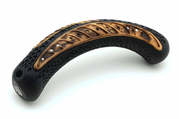 Curved Handle, Unique Design, Isolated