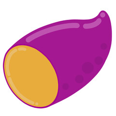 vector illustration of a sweet potato, sweet potato on blank, vegetable, sweet potato sticker, food, illustration, PNG, sticker, sweet potato png, vegetable element, vegetable illustration