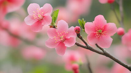 Obraz premium pink cherry blossom