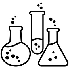 laboratory Chemistry Chemical flask icon vector design symbol templates